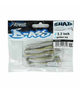 Przynęty Quantum 4Street B-Ass Shad 5.6Cm 10 Sztuk Quantum 4Street B-Ass Shad Golden Ice - Przynęty - miniaturka - grafika 1