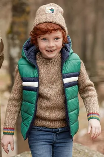 Swetry dla chłopców - Mayoral sweter dziecięcy kolor beżowy - grafika 1