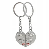 Breloki - Brelok na walentynki, dla zakochanych, serce, misie, NA MAGNES - miniaturka - grafika 1