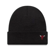 Czapki i chusty sportowe męskie - Czapka zimowa New Era NBA Chicago Bulls Mini Logo Black Cuff Knit Beanie - 60691109 - miniaturka - grafika 1