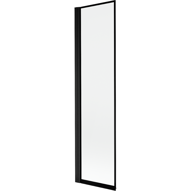 Mexen Mist parawan nawannowy 1-skrzydłowy lewy 50 x 150 cm, czarna ramka, czarny - 8A9-050-001-70-70-L