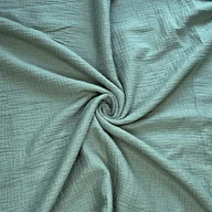 Pasmanteria - Tkanina Muślin double gauze ciemna szałwia (Laurel) - miniaturka - grafika 1