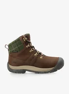 Buty zimowe męskie - Buty turystyczne damskie Keen Kaci III Winter Mid WP - dark earth/green plaid - miniaturka - grafika 1