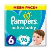 Pieluchy - Pampers Active Baby Plus 6 Extra Large 96szt - miniaturka - grafika 1