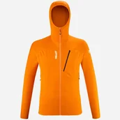 Odzież trekkingowa damska - Bluza męska polarowa MILLET M Lokka Hoodie III pomarańczowy - miniaturka - grafika 1