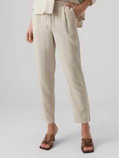 Spodnie damskie - Vero Moda Spodnie materiałowe 10279691 Szary Regular Fit - grafika 1