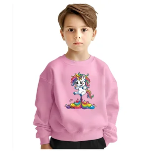 BLUZA DZIECIĘCA JEDNOROŻEC UNICORN TĘCZA 134-140 DLA CHŁOPCA DZIEWCZYNKI - Bluzy dla dziewczynek BLUZA DZIECIĘCA JEDNOROŻEC UNICORN TĘCZA 134-140 DLA CHŁOPCA DZIEWCZYNKI - Bluzy dla dziewczynek - miniaturka - grafika 1