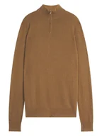 Swetry męskie - Perfect Cashmere Kaszmirowy sweter "Greg" w kolorze jasnobrązowym - miniaturka - grafika 1