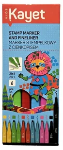 Marker do papieru Kayet 6 szt. - Zakreślacze - miniaturka - grafika 1