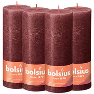 Świece - Bolsius Świece pieńkowe Shine, 6 szt., 190x68 mm, aksamitna czerwień Sfeerpunt - miniaturka - grafika 1