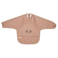 Śliniaki i fartuszki - Nuuroo - Śliniak Fartuszkowy Wodoodporny Z Kieszonką Luna Sand Panda - miniaturka - grafika 1