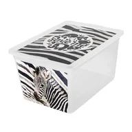 Pudła i pojemniki do przechowywania - BRANQ Pojemnik BRANQ X Box Deco Save Me 7330 Zebra 7330 - miniaturka - grafika 1