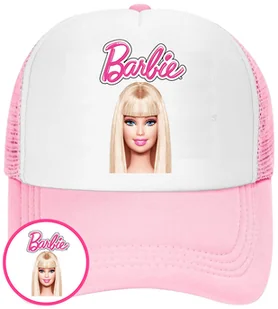 CZAPKA Z DASZKIEM BARBIE DLA DZIECI SIATKA RÓŻOWA BEJSBOLÓWKA - Czapki i chusty sportowe męskie - miniaturka - grafika 1
