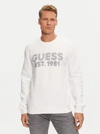 Bluzy męskie - Guess Bluza M4YQ08 K9Z21 Biały Regular Fit - miniaturka - grafika 1