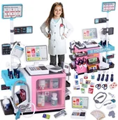 Zabawy w naśladowanie dorosłych - Mały Lekarz duże centrum zdrowia Przychodnia Apteka Doktor Szpital ZA6011 EDUKAMP - miniaturka - grafika 1