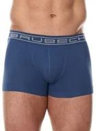 Majtki męskie - Brubeck Bokserki męskie shortbox Comfort Cotton niebieskie r. L BX10050A - miniaturka - grafika 1