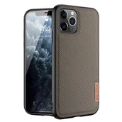 Etui i futerały do telefonów - Dux Ducis Fino etui pokrowiec pokryty nylonowym materiałem iPhone 11 Pro Max zielony - miniaturka - grafika 1