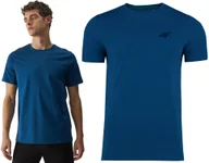 Koszulki męskie - 4F Koszulka Męska T-shirt Bawełna M1843 r.XXL - miniaturka - grafika 1