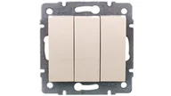 Wyłączniki światła i elektryczne - Kanlux Łącznik potrójny LOGI 02-1090-103 kr 25136 - miniaturka - grafika 1