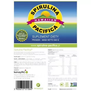 CyanoTech Spirulina Pacifica Hawajska w proszku (540 g) Cyanotech 9C6D-2372E - Suplementy naturalne - miniaturka - grafika 1