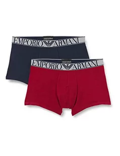 Emporio Armani Męskie 2-pakowe stringi, Marine/Amaranth, M - Majtki damskie - miniaturka - grafika 1