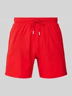 Kąpielówki męskie - Spodenki kąpielowe o kroju relaxed fit z nadrukiem z logo model ‘Iconic’ - miniaturka - grafika 1