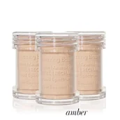 Pudry do twarzy - Jane Iredale, Amazing Base Refillable Brush, SPF 20, puder, Wkłady, Amber - miniaturka - grafika 1