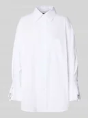 Bluzki damskie - Bluzka koszulowa z listwą guzikową - miniaturka - grafika 1