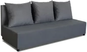 Sofy i kanapy - Kanapa z funkcją spania i pojemnikiem TANIA 3 Grafitowa - miniaturka - grafika 1