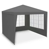 Pawilony ogrodowe - Plonos Pawilon ogrodowy 4 scianki 3 x3 m szary Plonos 4941 - miniaturka - grafika 1