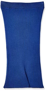 Bestseller A/S Damska spódnica VMWILLOW Below Knee Rib Skirt GA prążkowana spódnica, Sodalite Blue/Stripes:W. Black, XL - Spódnice - miniaturka - grafika 1
