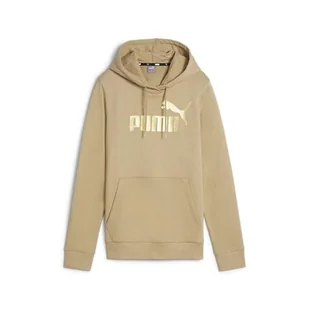 PUMA Damska bluza z kapturem Ess+ metaliczne logo Tr Sweat - Bluzy damskie - miniaturka - grafika 1