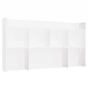 Nadstawka do Biurka 130 cm BIAŁA Regał Na Książki Dokumenty - Biurka - miniaturka - grafika 1