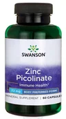 Przeziębienie i grypa - Swanson Cynk Pikolinian, suplement diety, 60 kapsułek |  !!! 3367561 - miniaturka - grafika 1