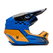 Kaski motocyklowe - Kask Cross FOX V1 Collect NiebieskiS - miniaturka - grafika 1