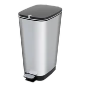 Kosze na śmieci - FENIKS KIS Chic Bin 50 l Srebrny (8071900 1788 01) - miniaturka - grafika 1