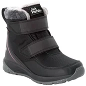 Buty dla chłopców - Buty dziecięce Jack Wolfskin Polar Wolf Texapore Mid Vc K Rozmiar butów (UE): 39 / Kolor: czarny/różówy - miniaturka - grafika 1