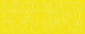 Pasmanteria - Litery samoprzylepne z połyskiem, żółte, 6 cm - miniaturka - grafika 1
