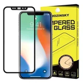Szkła hartowane na telefon - Wozinsky super wytrzymałe szkło hartowane Full Glue na cały ekran z ramką Case Friendly iPhone 12 Pro Max czarny - miniaturka - grafika 1