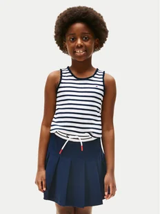 Tommy Hilfiger Top Essential KG0KG08588 S Granatowy Regular Fit - Koszulki i topy damskie - miniaturka - grafika 1