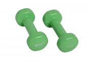 Hantle i ciężarki - Schildkröt Fitness zestaw hantli Vinyl, 2 X 1,0 kg (Green), in colour Box, 960005 960005 - miniaturka - grafika 1