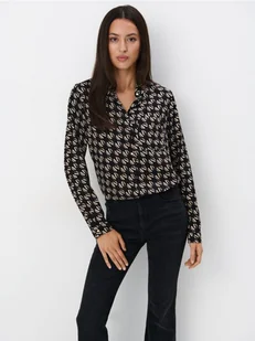 Mohito - Czarna wiskozowa koszula - czarny - Koszule damskie - miniaturka - grafika 1