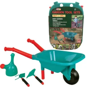 Zestaw do prac ogrodowych z taczką - Zabawy w naśladowanie dorosłych - miniaturka - grafika 1