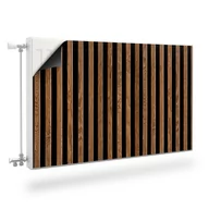 Dekoracje domu - Osłona MAGNETYCZNA Na Kaloryfer LAMELE Imitacja Drewna 3D 120cm x 60cm - miniaturka - grafika 1