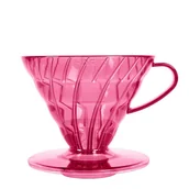 Zaparzacze i kawiarki - Plastikowy Drip Hario V60-02 Flamingo Pink - Różowy - miniaturka - grafika 1