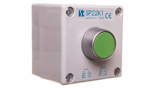 Spamel Spółdzielnia Inwalidów Kaseta sterownicza SP22K1/01-1 przycisk kryty zielony - Inne akcesoria elektryczne - miniaturka - grafika 1