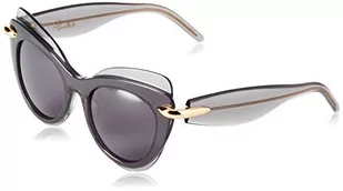 Pomellato Damskie okulary przeciwsłoneczne PM0002S 001, szare (001-Grey/Smoke), 51 - Okulary przeciwsłoneczne - miniaturka - grafika 1