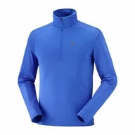 Bluzy sportowe męskie - Bluza Salomon Outrack HZ Mid Nautical Blue - miniaturka - grafika 1