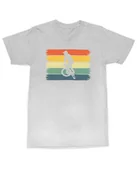 Koszulki i topy damskie - Koszulka rowerowa BMX z nadrukiem dla Rowerzysty Prezent Szara L - miniaturka - grafika 1