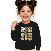 Bluzy dla dziewczynek - BLUZA DZIECIĘCA 67 SIX SEVEN VIRAL 146-152 DLA CHŁOPCA DZIEWCZYNKI - miniaturka - grafika 1